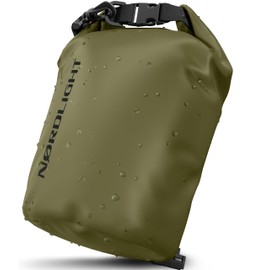 Nordlight Dry Bag 2 L Waterproof Bag – (Olive Green) Waterproof Pack Bag with Roll Top Closure and Shoulder Strap | Swimming, Bathing, Beach, Canoeing, Stand-Up Paddling, Diving