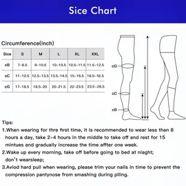 20-30 mmHg Compression Pantyhose for Women, Medical Compression Stockings, Waist High Opaque Compression Tights for Edema, Varicose Veins, Swelling, Pregnant, Teacher, Doctor--Beige-M