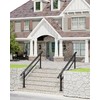 KYBOLT Outdoor Handrail, 5-6 Step Stair Handrail, Deck Staircase Handrails