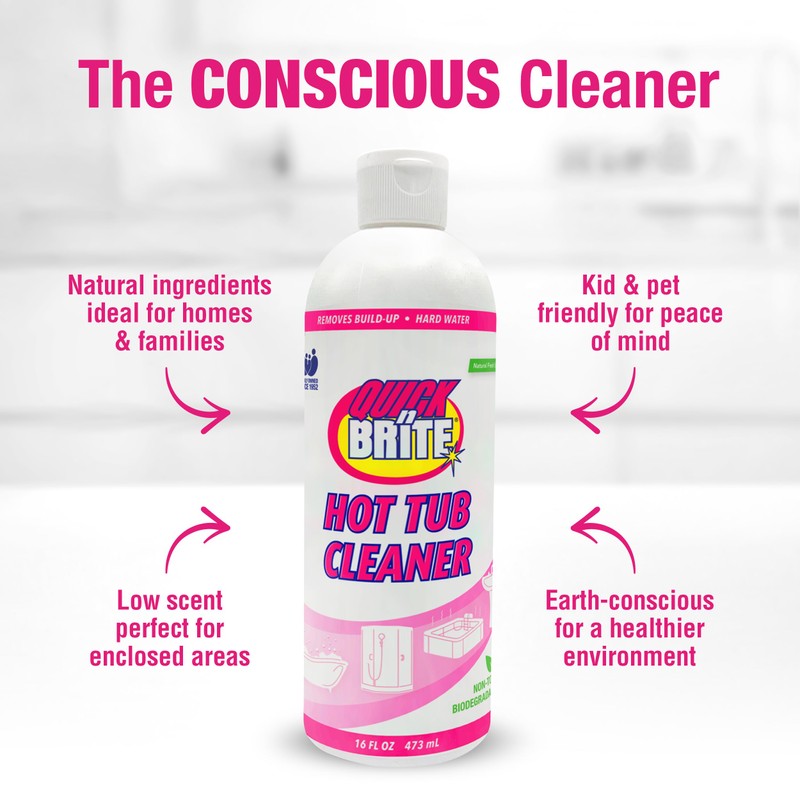 Quick 'n Brite Heavy Duty Hot Tub Cleaner - Non-abrasive