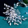 JHOO Wedding Headpiece,1 Pcs Rhinestones Hair Comb,Crystal Hair Pins, Hair