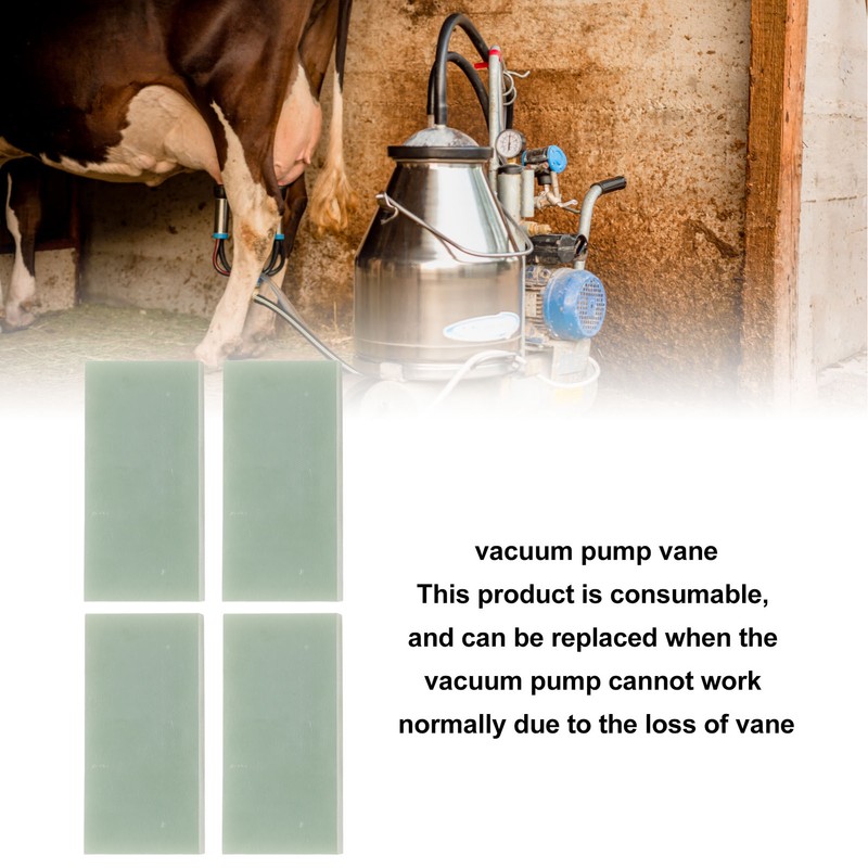 4Pcs Vacuum Pump Vane Blade Sheet for Mobile Milking Machine
