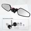 DREAMIZER Universal Motorcycle Side Mirrors 7/8" 22mm Handlebar End Mirrors