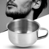 Shaving Soap Bowls, 4.3 x 2.0inch Stainless Steel Shaving Brush