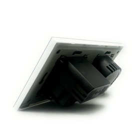 Modern Touch Wall Switch Panel with Socket and USB Port and USB-C WiFi, White, Two Wi-Fi Switches + USB C Socket