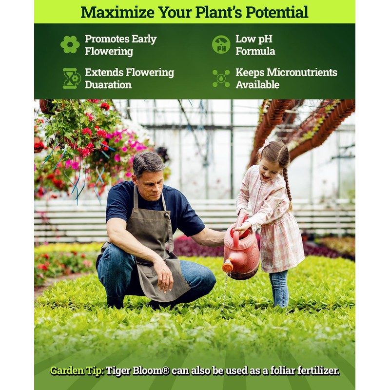 FoxFarm Tiger Bloom Liquid Fertilizer Concentrate - Fast Acting Formula