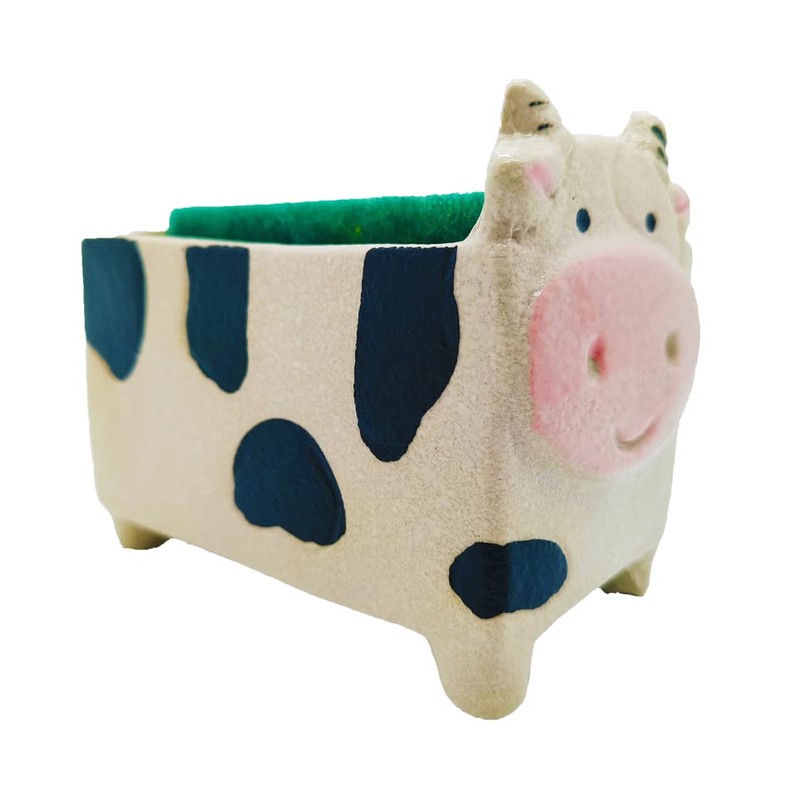 MONMOB Cow Sponge Holder Farmhouse Kitchen Decor Home Decor Cow