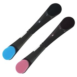 2 Pcs 35cm Back Lotion Applicator, Adjustable Cream & Sun Cream Applicator with Soft Sponge Head, for Hard-to-Reach Areas (Blue & Pink)