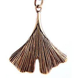 Kiss of Leather Ginkgo Leaf Pendant Bronze No. 2, Bronze