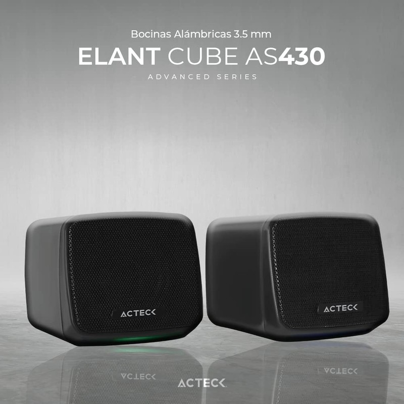 Bocinas Elant Cube AS430 2.0 Ch + Alimentación USB A