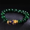 Asotagi Feng Shui Pixiu Bracelet, Jade Pixiu Bracelet, Unisex, Hand