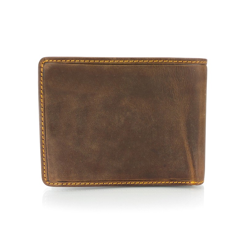 GREEN DEED Genuine Leather Men's Wallet - Large Leather Wallet