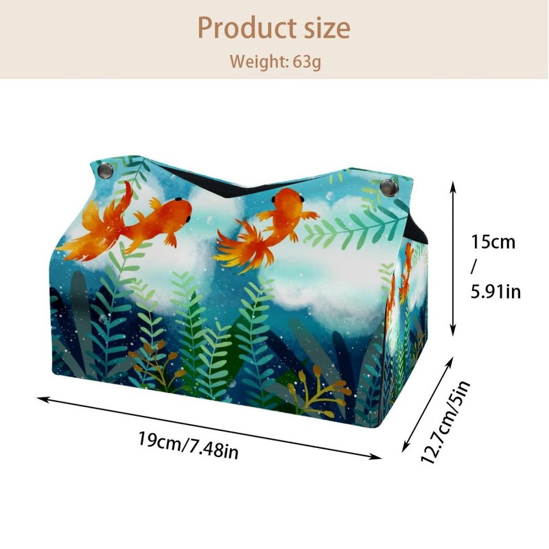 2 Pack Tissue Box Cover Holder, Dinosaurs in Forest Rectangle