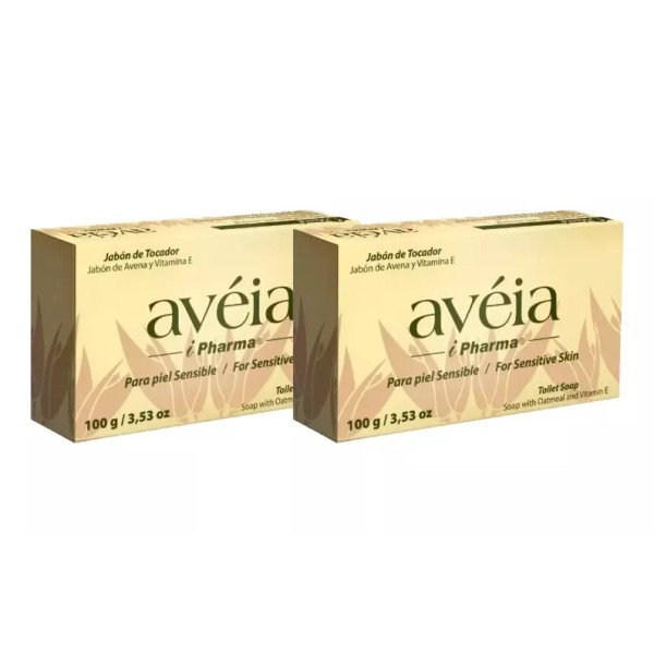 Ipharma Kit De 2 Jabones De Avena Y Vitamina E Avéia 100 Gr