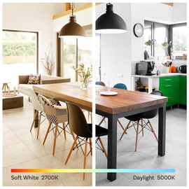 Asencia FG-03886 - foco LED de filamento transparente (A21, 100 W, 2700 K, 15 000 horas, intensidad regulable, 6 unidades