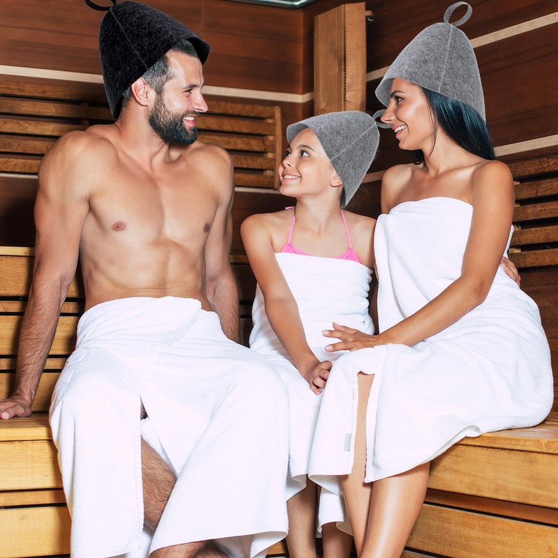 Pack of 2 Sauna Hat Felt, Wool Sauna Hat, Soft