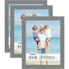 Icona Bay 8x10 Picture Frames (Gray, 3 Pack), Sturdy Wood