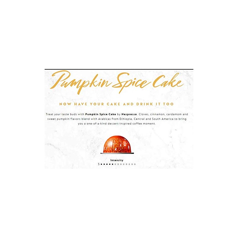 Nespresso Vertuoline Pumpkin Spice 10 Capsules Limited Edition