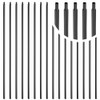 15 Pcs Iron Balusters for Staircase, 1/2" x 44" Wrought