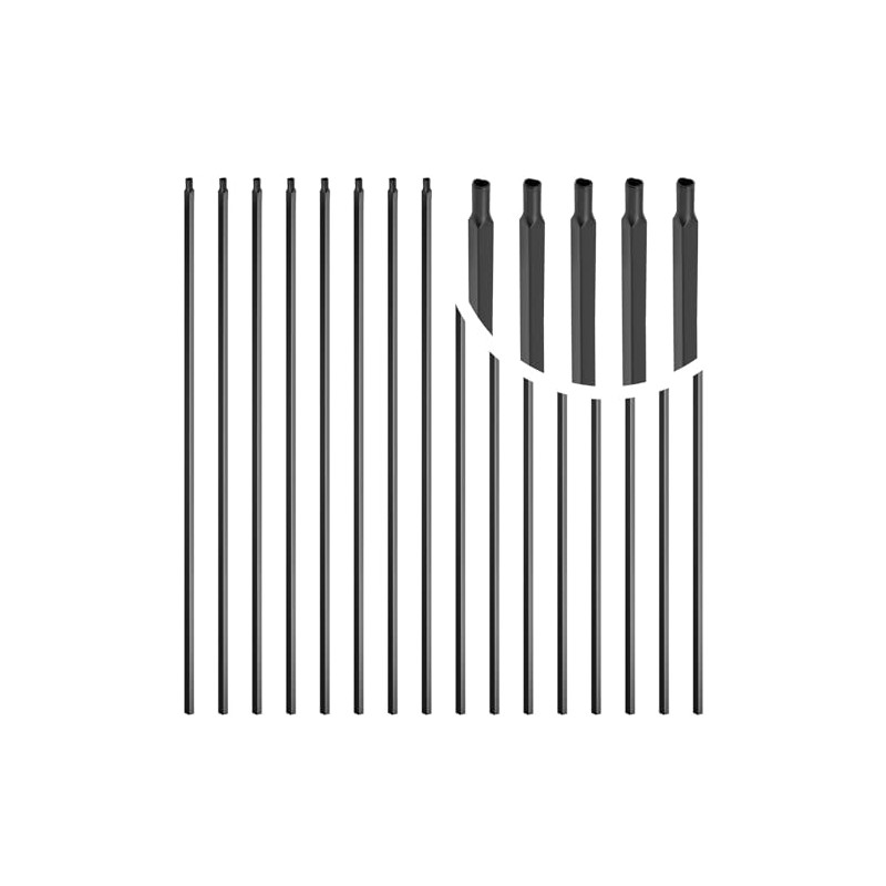 15 Pcs Iron Balusters for Staircase, 1/2" x 44" Wrought