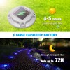 VOLISUN Solar Driveway Lights Dock Marine Lights 4 Pack,2 Colors