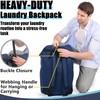 Backpack Laundry Bag, 115L XL Laundry Bags with Straps, Extra