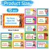 OBUSATT 15Pcs Spanish Poster Set Spanish Theme Learning Poster Study
