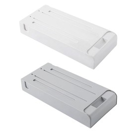 LALAFINA Collapsible Storage Box 2pcs Plastic Stationery Container Drawer Storage Tool