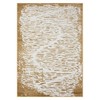 LUXE WEAVERS Artistic Textured Metallic Area Rug,Gold,6'X9'
