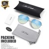 The Fresh Classic Metal Frame Oceanic Color Lens Aviator Sunglasses