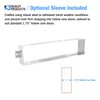 Nuk3y Solid Brass Mail Slot with Sleeve (Satin Nickel, 10"