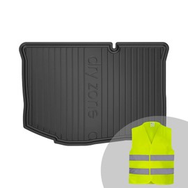 FROGUM DryZone Rubber Mat All Year Round Practical Car Boot Mat Boot Liner Suitable for Ford Fiesta VI 2008-2017 High Edge Robust and Durable