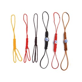 NentMent 6 Pack Teapot Rope Hand-Woven Glass Kettle Ropes Ceramic Teapots Lid Anti-drop Cord Wire Yixing Clay Pot Handle Tied Rope Anti-fall Lids Ropes Porcelain Cup Tea Set Decor Accessories