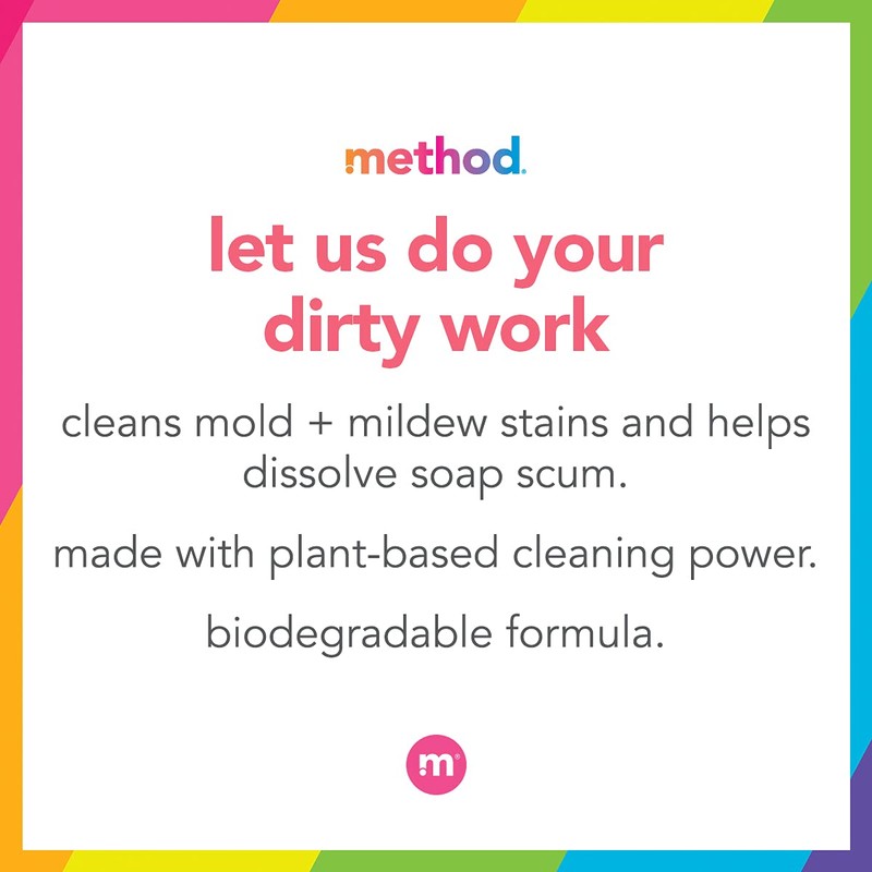 Method Bathroom Cleaner, Removes Mold + Mildew Stains, Eucalyptus Mint,