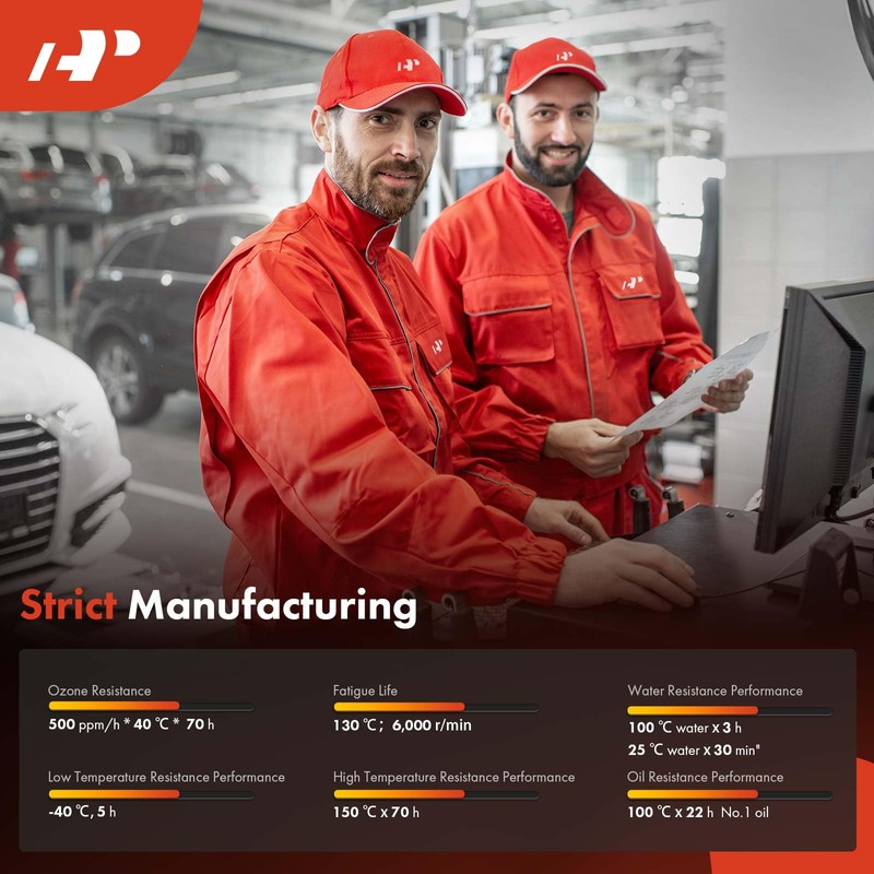 A-Premium Engine Timing Belt Compatible with A4 2002-2005, A6 2002-2004,