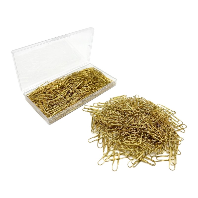 300 PCS Gold Paper Clips, Durable and Rustproof, Great for