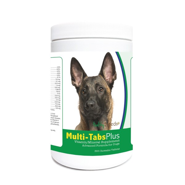 Healthy Breeds Belgian Malinois Multi-Tabs Plus Chewable Tablets 365 Count
