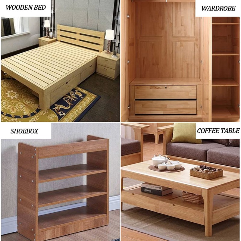Ericotry 12 Pieces Metal Half Moon Nut Bed Washer Furniture