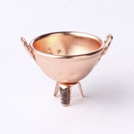 Factory Direct Craft Dollhouse Ultra Miniature Copper Colored Colander or Strainer- Package of 6