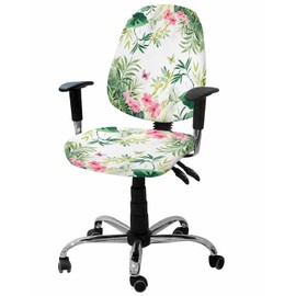 Futuregrace Office Chair Seat Covers, Pastoral Wildflowers Butterfly Watercolor Design,Washable Anti-dust Chair Cushion Protectors Fits 13.7"-17.7" Seats Home & Office Use