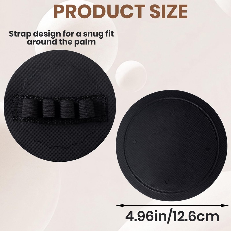 DC,CLISENCE 4 Pcs Round Exfoliating Gloves, Silicone Exfoliating Mitt, Dead