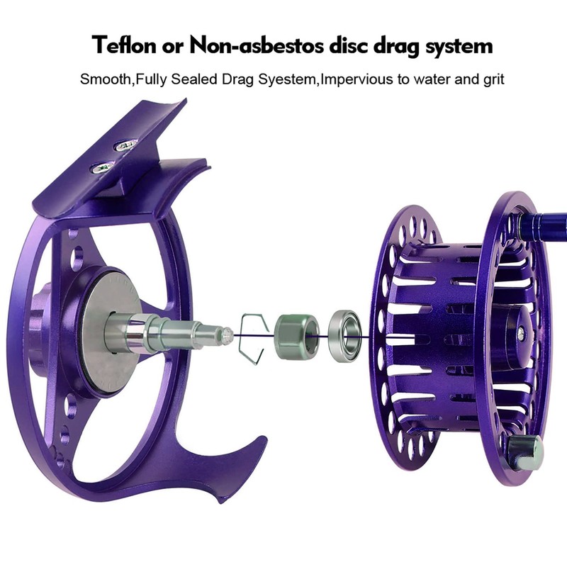 FANGBLUE Fly Fishing Reel Aluminum Alloy 5/6 WT Large Arbor