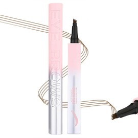 Eyebrow Pencil for Women, Waterproof Eyebrow Long-Lasting 4-Tip Pen, Gathering Commuting Women Brow Definer Cosmetics for Wife, Girlfriend