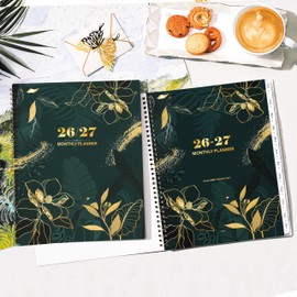 2026-2027 Monthly Planner - 2 Year Monthly Planner from January 2026 - December 2027, 9" x 11", 2026 Planner with Inner Pocket, Coated Tabs, Holidays Review