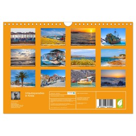 Urlaubsparadies in Kreta (Wandkalender 2026 DIN A4 quer), CALVENDO Monatskalender: Traumhafte Kreta Impressionen rund um die größte Insel Griechenlands (CALVENDO Natur)