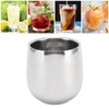 Set of 4 Coffee Cups, Stainless Steel, Double-Walled Insulation, Prevent