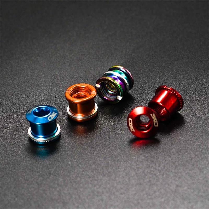 CNC CNCLOL Chainring Bolts M8 Singlespeed/Double Chainring Bolts 5 Pack