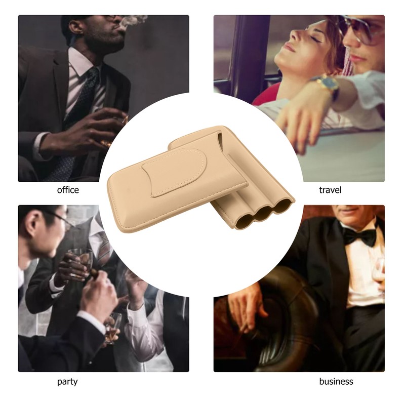 Cigar Case High End Leather Fashion Portable Travel Cigar Holder