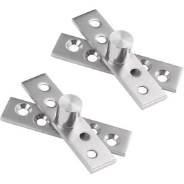 2 Kits of 360 Degree Door Pivot Hinge,Center Pivot Heavy Duty Concealed Rotating Door Hinge,95 * 28.5MM Stainless Steel 360 Degree Spindle,Stainless Steel Window Door Fittings