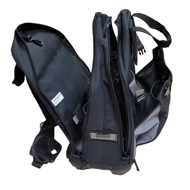 TradeGear Heavy-Duty Tool, Backpack w/Reinforced Bottom - Waterproof PVC-Coated Tool